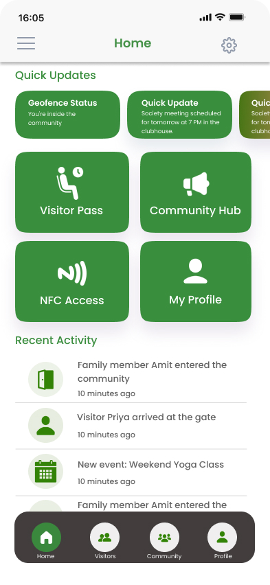 Loop Home screen