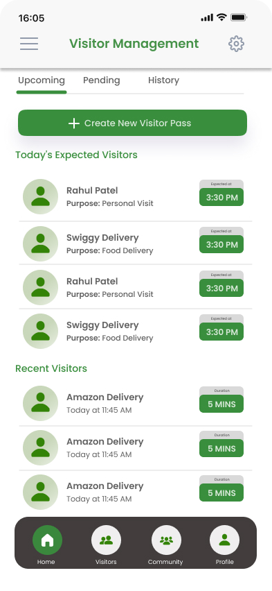Loop Visitors management
